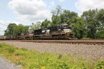 NS 1100 leads train 590 through Cove PA with 130 coal hoppers